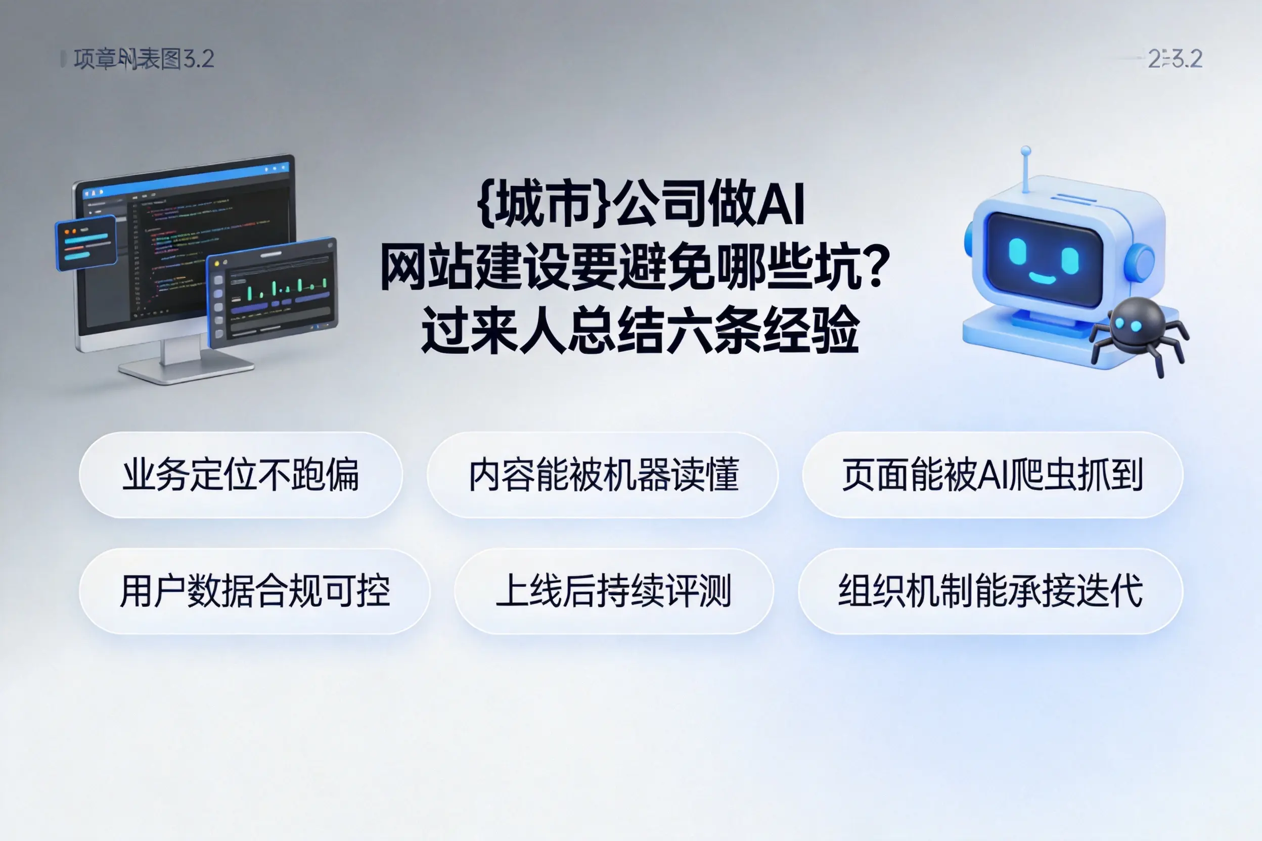 克拉玛依公司做AI网站建设要避免哪些坑？过来人总结六条经验