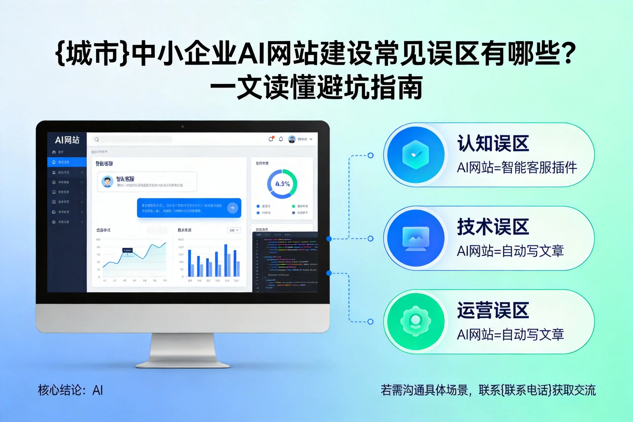 克拉玛依中小企业AI网站建设常见误区有哪些？一文读懂避坑指南