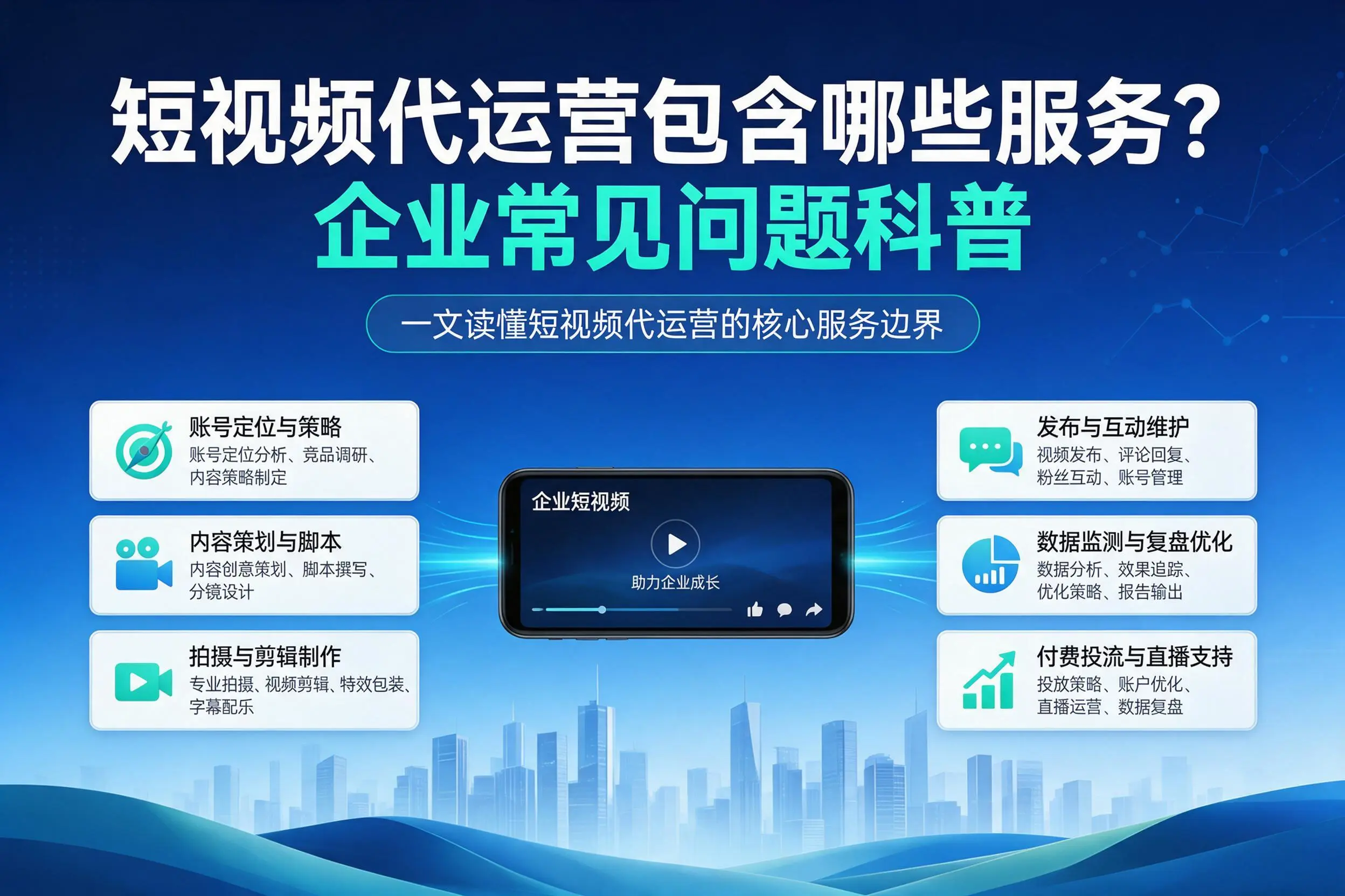 短视频代运营包含哪些服务？克拉玛依企业常见问题科普