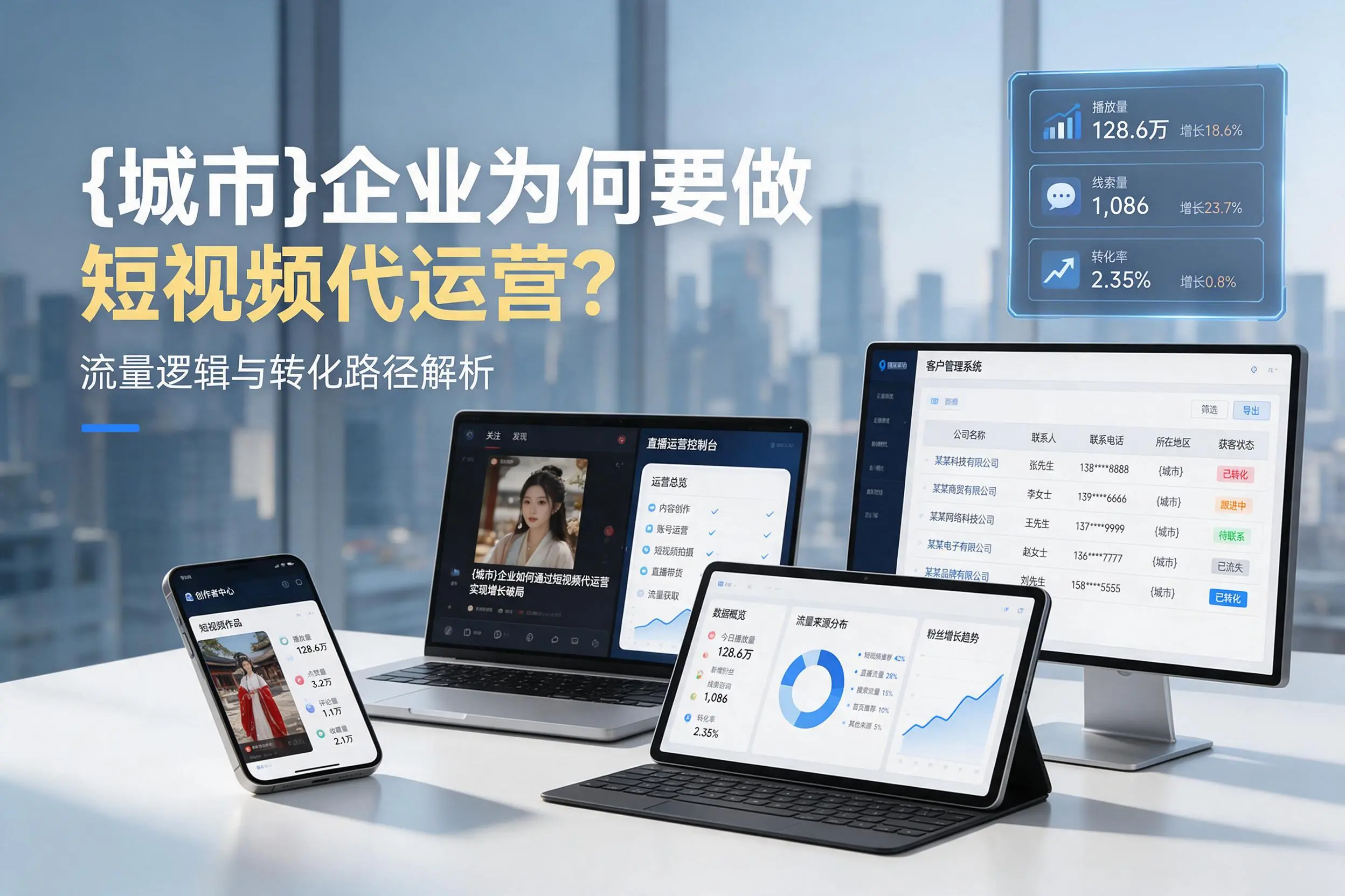 克拉玛依企业为何要做短视频代运营?流量逻辑与转化路径解析
