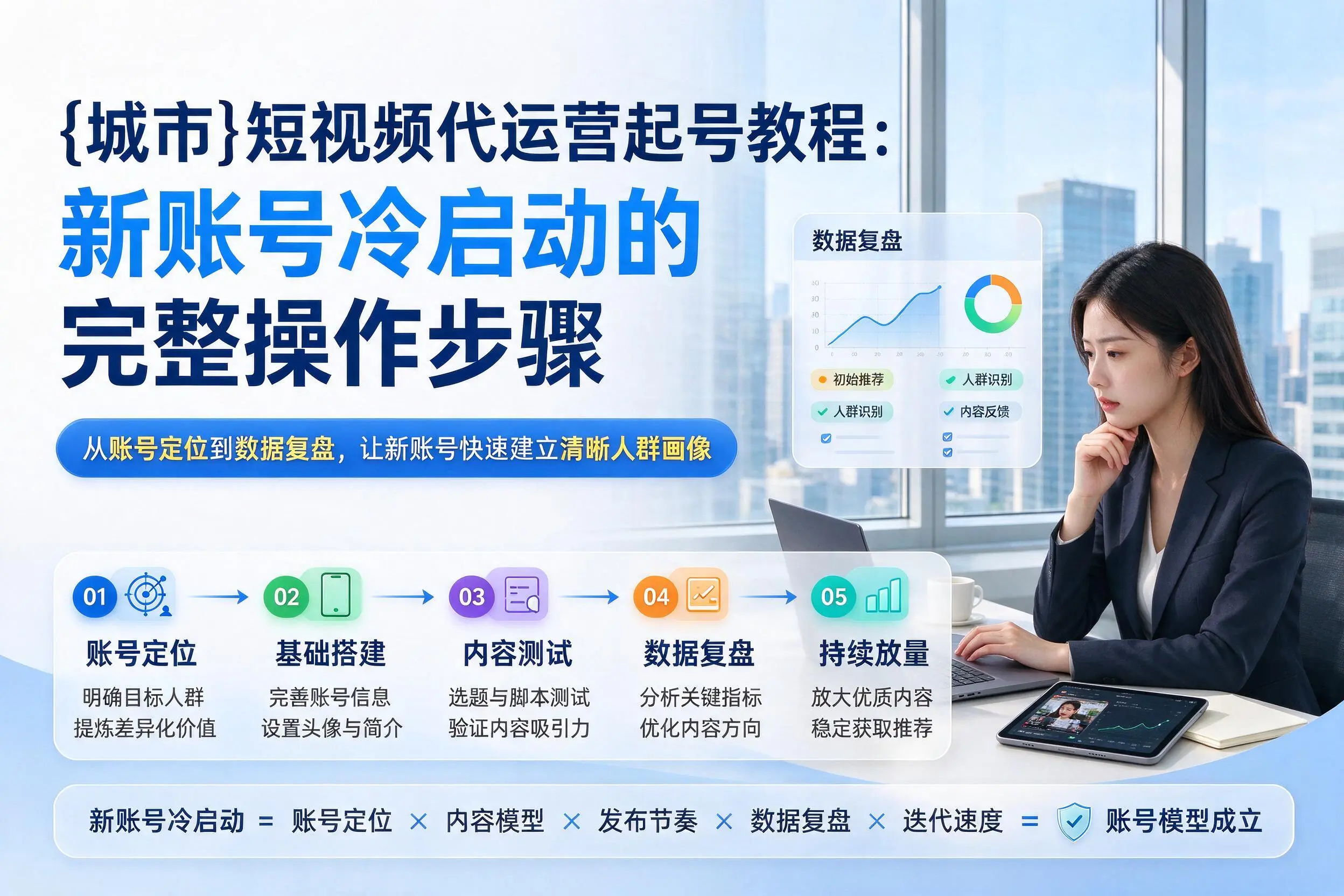 克拉玛依短视频代运营起号教程:新账号冷启动的完整操作步骤