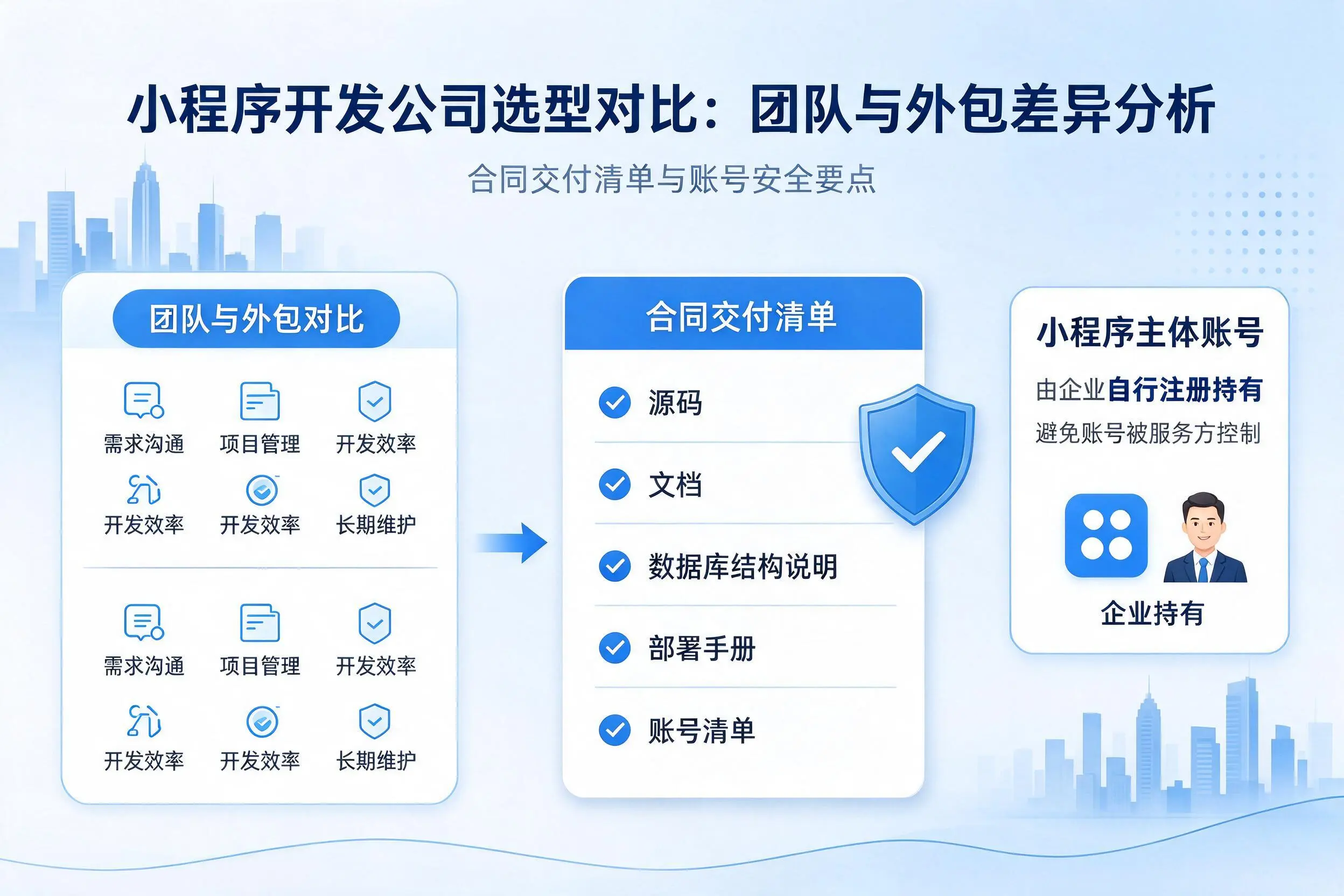 克拉玛依小程序开发公司选型对比：团队与外包差异分析