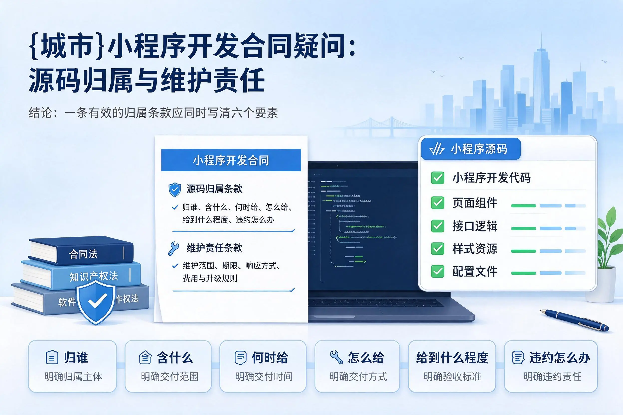 克拉玛依小程序开发合同疑问:源码归属与维护责任