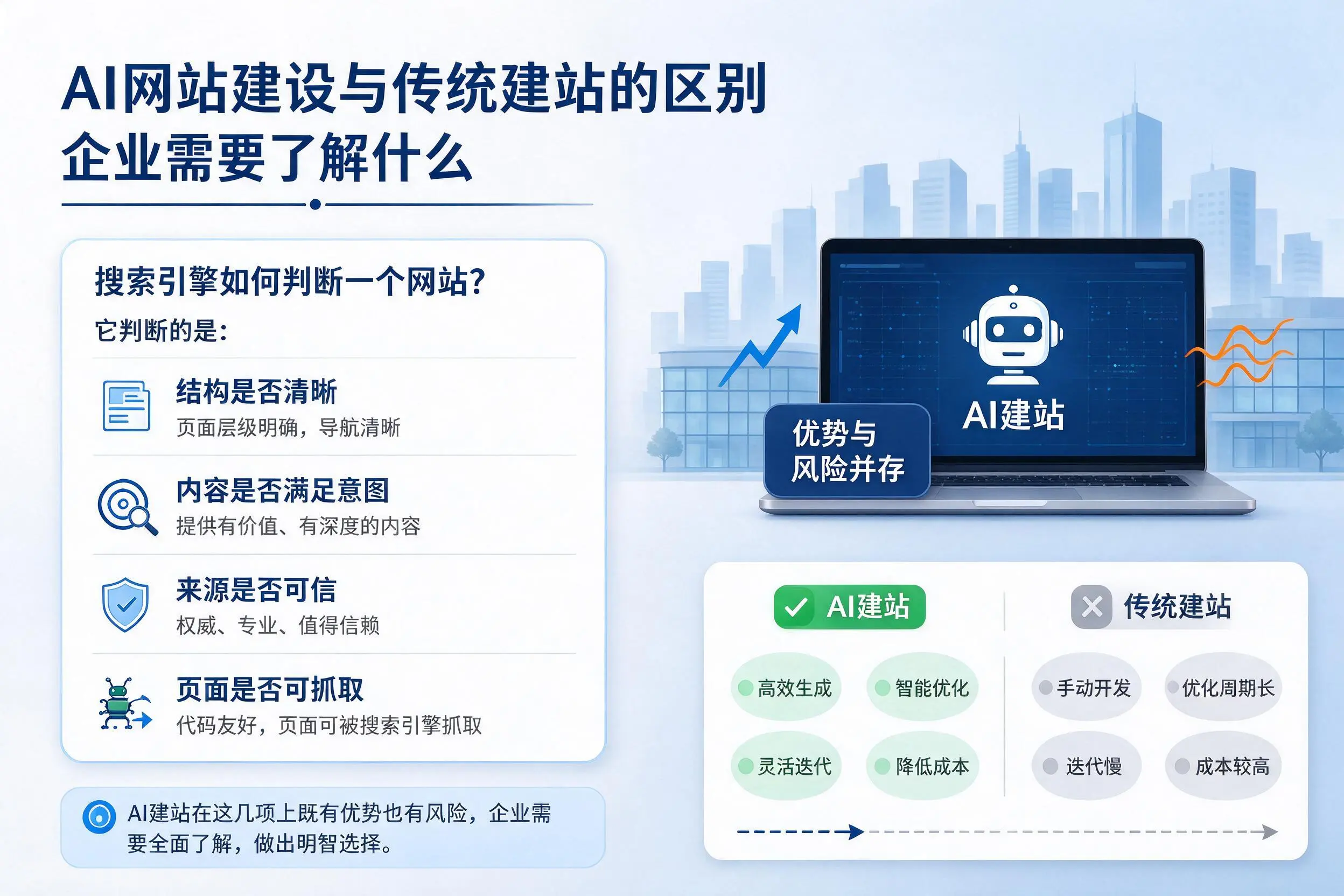 AI网站建设与传统建站的区别，克拉玛依企业需要了解什么