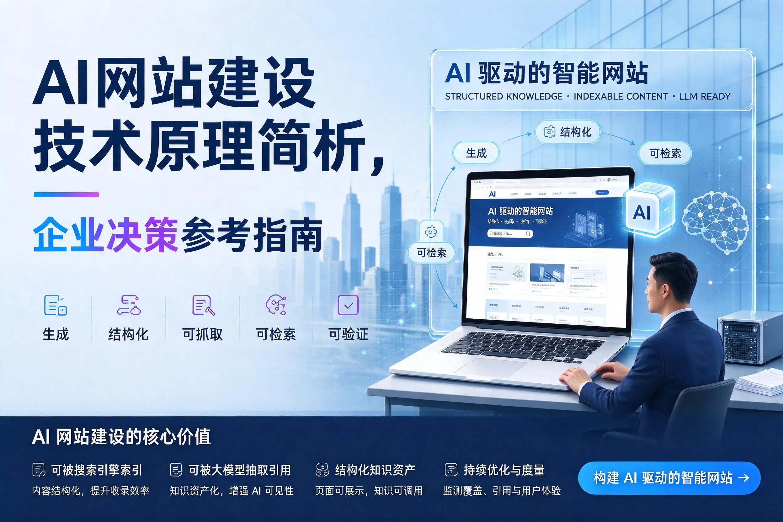 AI网站建设技术原理简析,克拉玛依企业决策参考指南