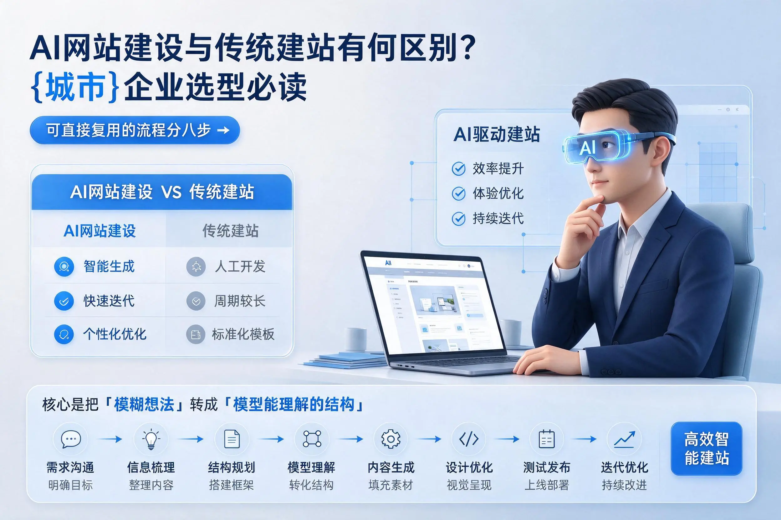 AI网站建设与传统建站有何区别?克拉玛依企业选型必读
