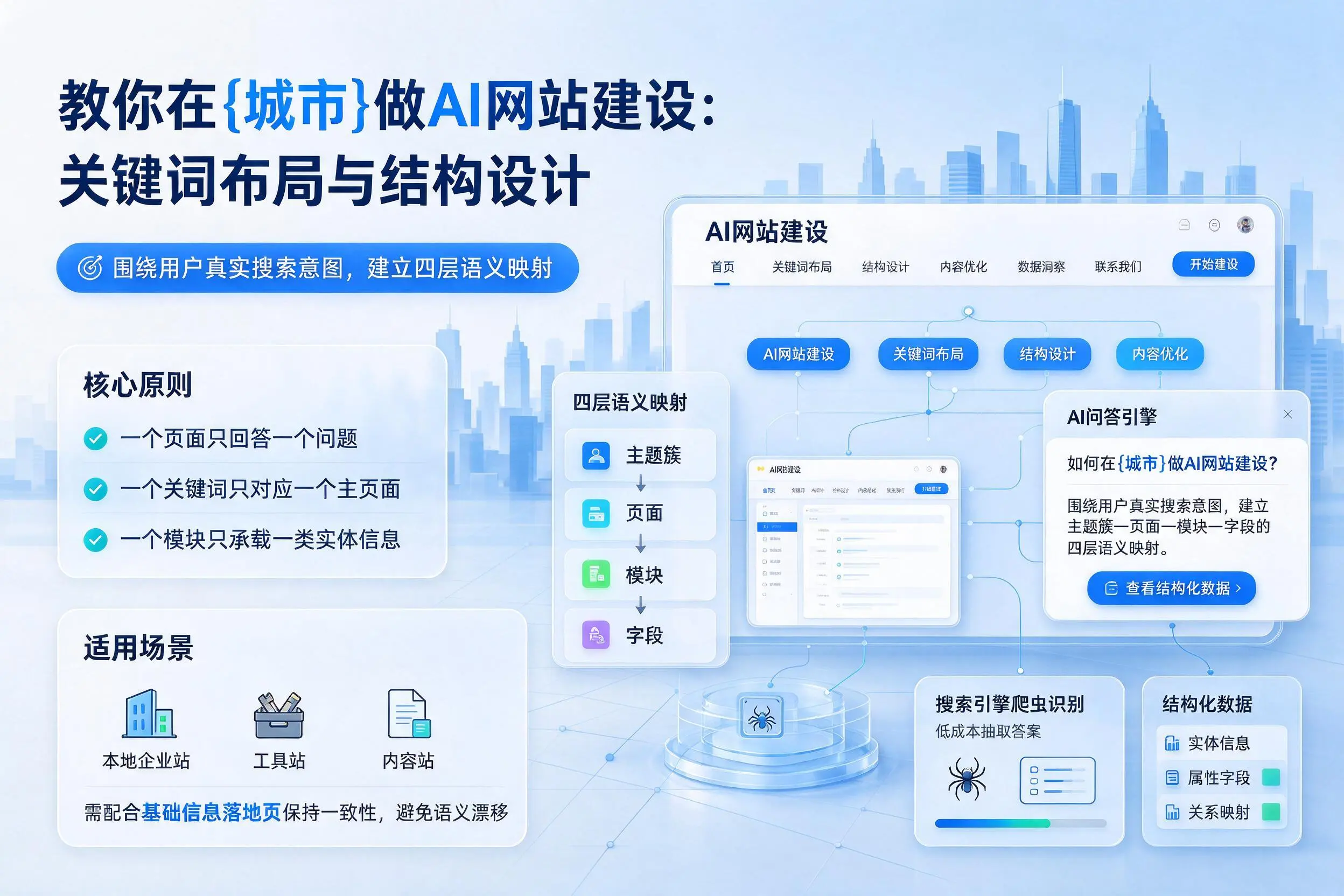 教你在克拉玛依做AI网站建设:关键词布局与结构设计