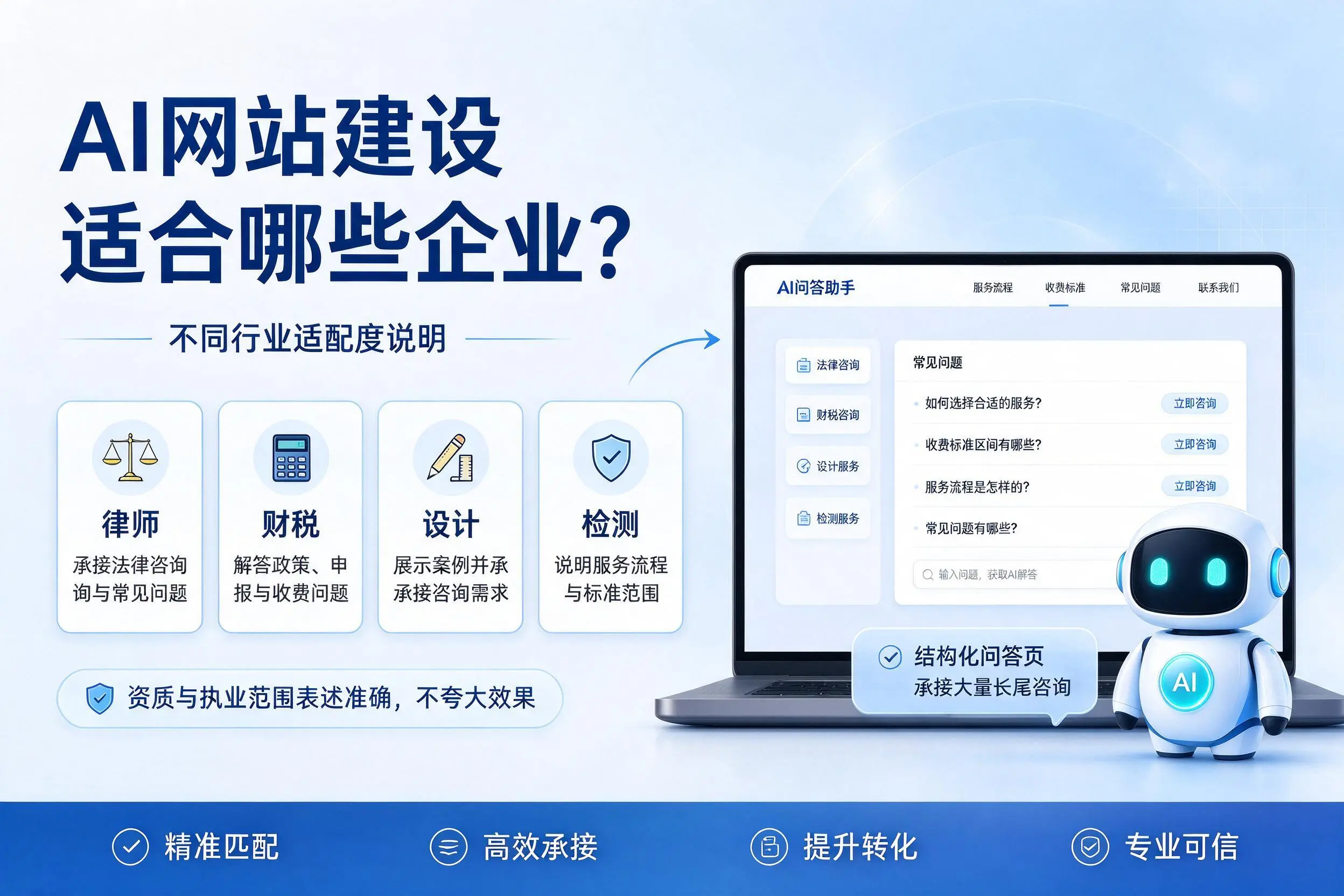AI网站建设适合哪些企业?克拉玛依不同行业适配度说明