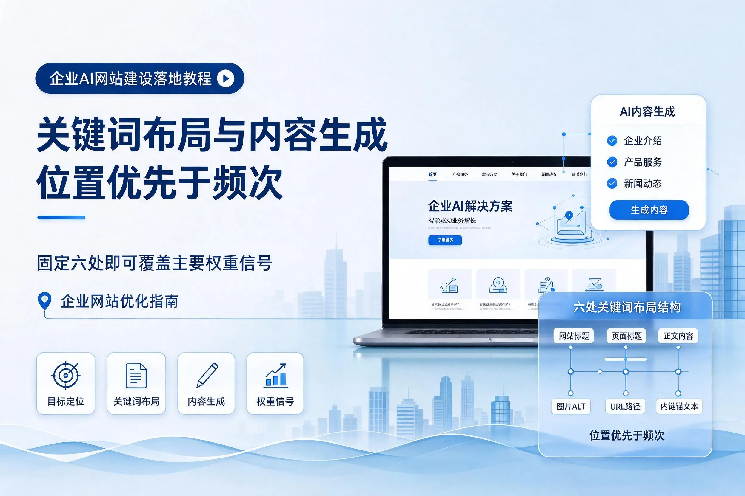 克拉玛依企业AI网站建设落地教程:关键词布局与内容生成